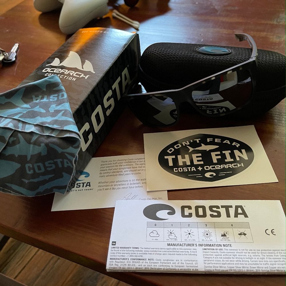Costa Sunglasses - Remora Ocearch Tiger Shark Size S - 56-16